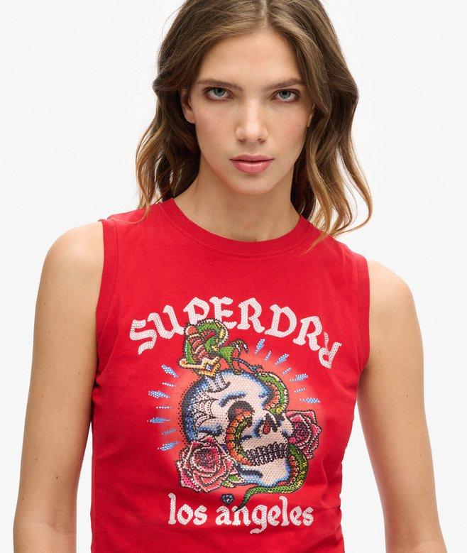 Superdry Tattoo Rhinestone Vest