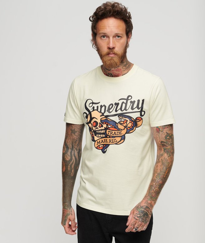 superdry Tattoo Script Front Print T-Shirt