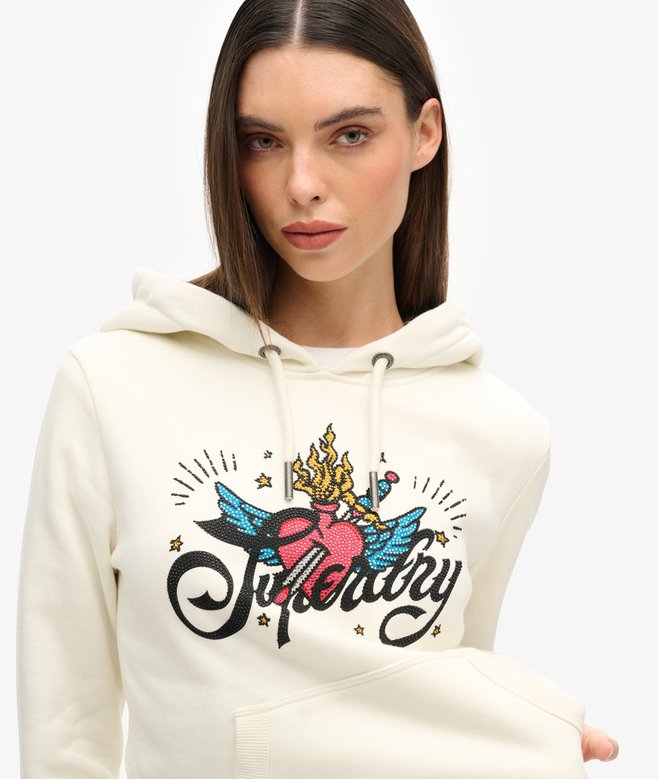 Superdry Tattoo Script Graphic Hoodie