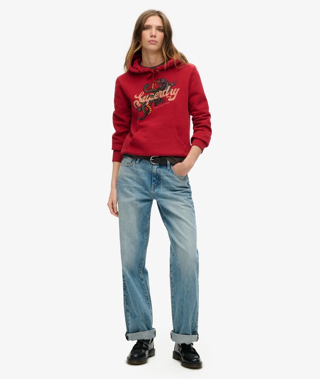 Superdry Tattoo Script Graphic Hoodie