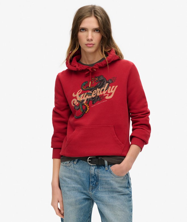 superdry Tattoo Script Graphic Hoodie