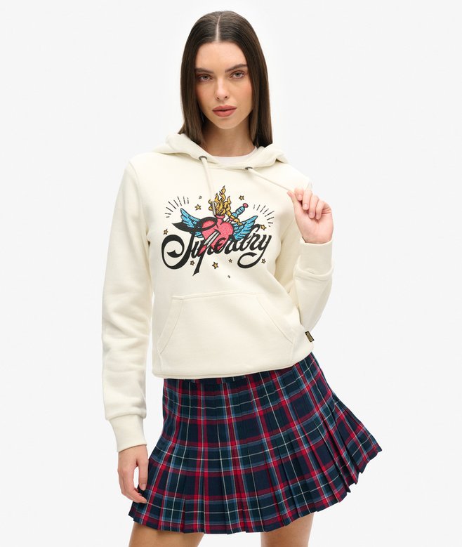 superdry Tattoo Script Graphic Hoodie