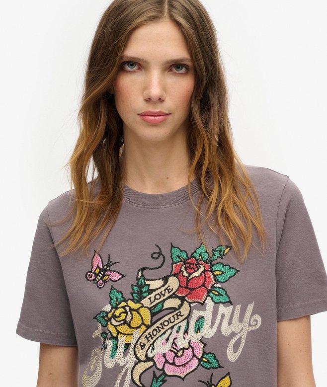 Superdry Tattoo Script Graphic T-Shirt