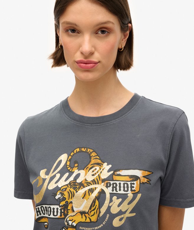 Superdry Tattoo Script Relaxed T-Shirt