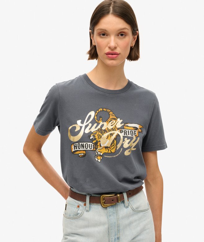 Superdry Tattoo Script Relaxed T-Shirt