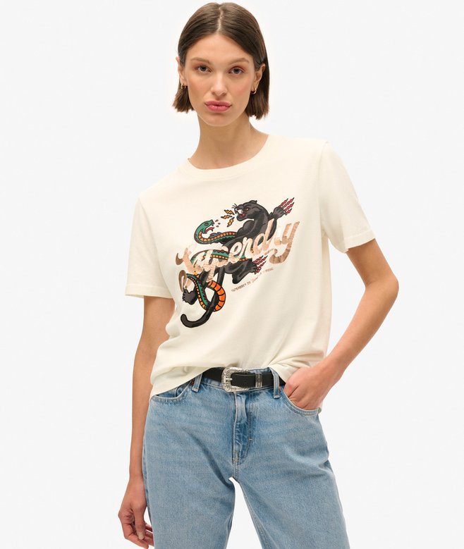 superdry Tattoo Script Relaxed T-Shirt