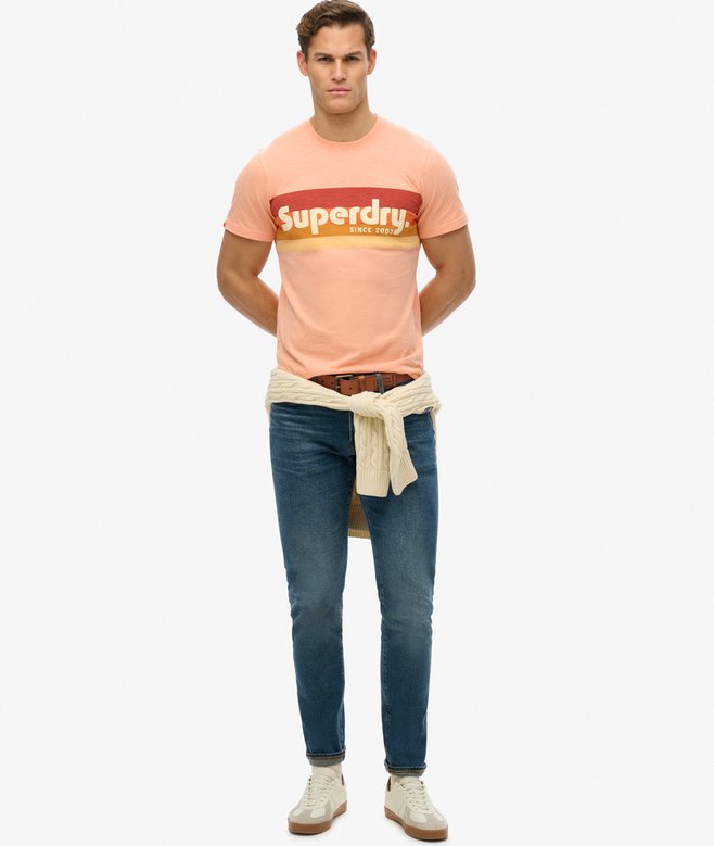 Superdry Terrain Logo Stripe Relaxed T-Shirt