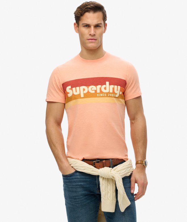 superdry Terrain Logo Stripe Relaxed T-Shirt