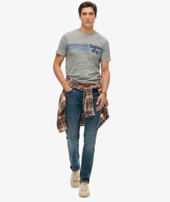 Superdry Terrain Striped Logo T-Shirt