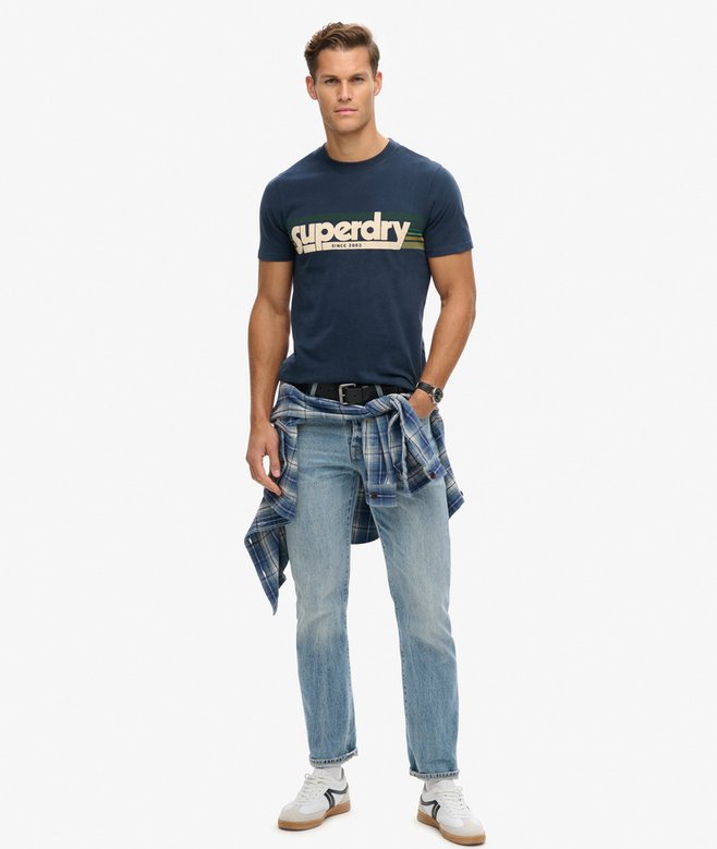 Superdry Terrain Striped Logo T-Shirt