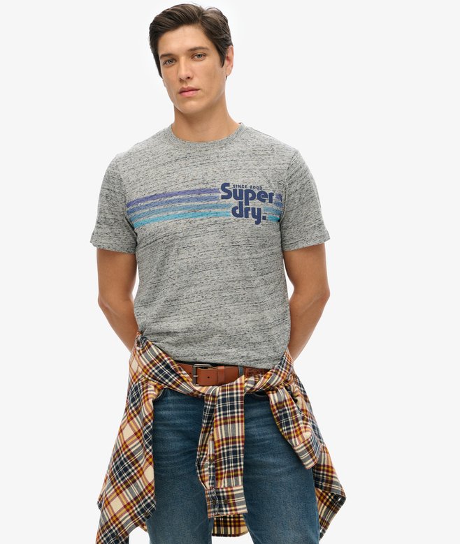 superdry Terrain Striped Logo T-Shirt