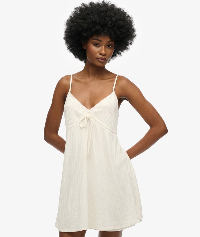 superdry Textured Woven Cami Mini Dress