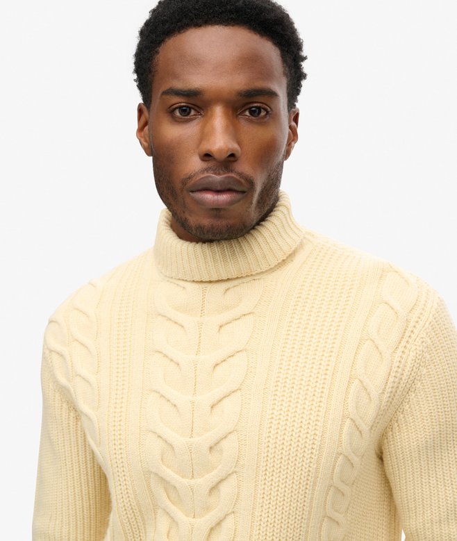 Superdry The Merchant Store - Cable Roll Neck Jumper