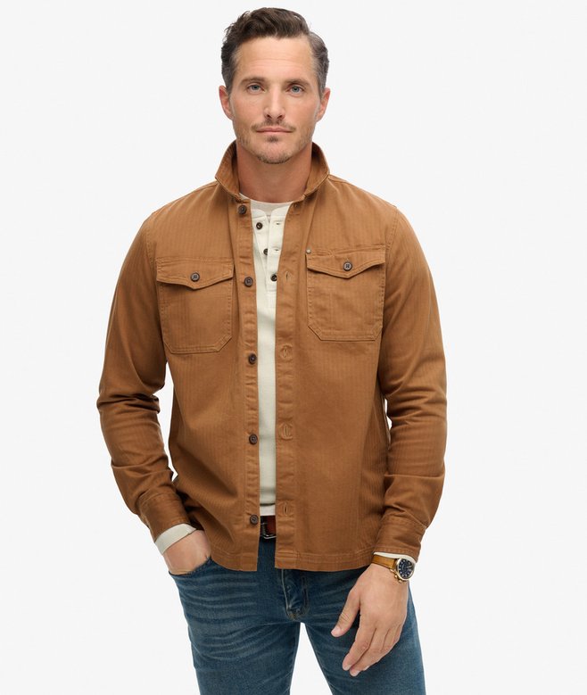 superdry The Merchant Store - Herringbone Overshirt