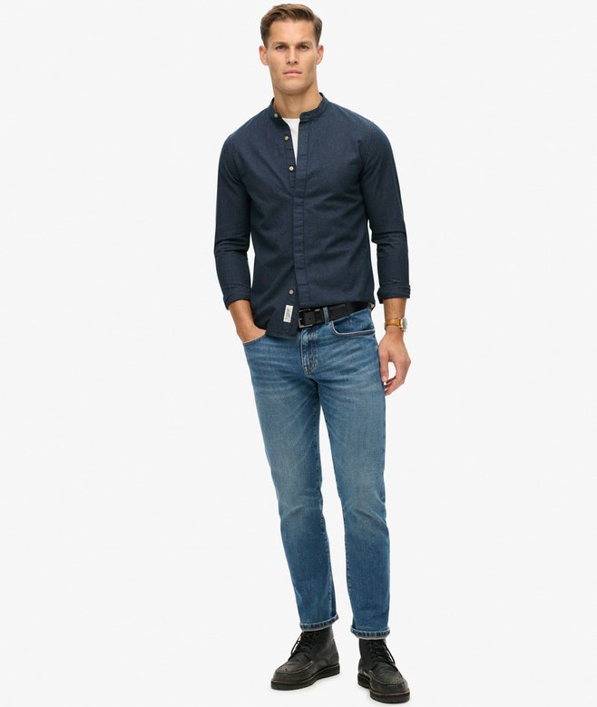 Superdry The Merchant Store - Indigo Grandad Shirt