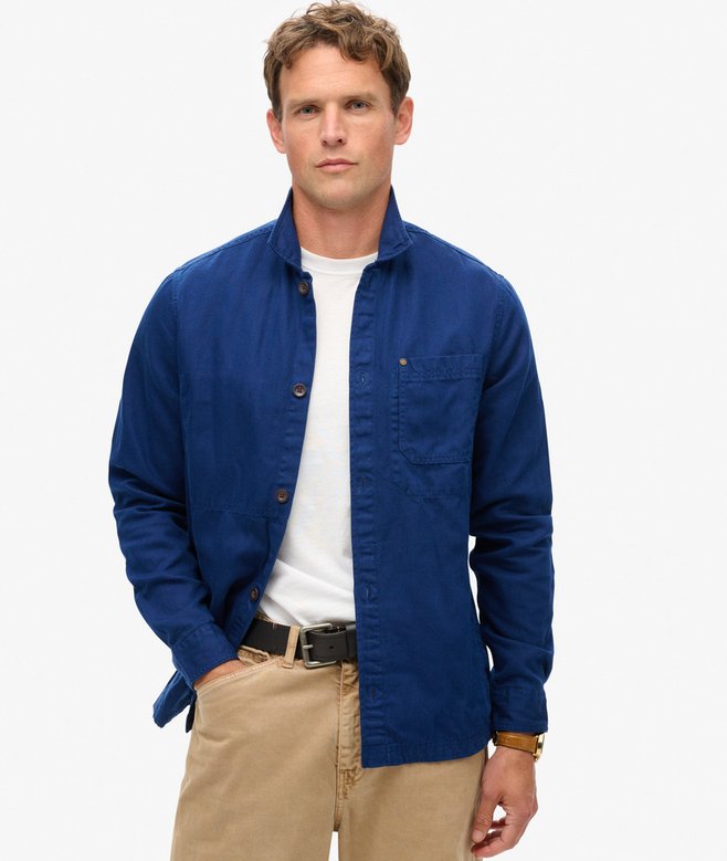 superdry The Merchant Store - Linen Blend Overshirt