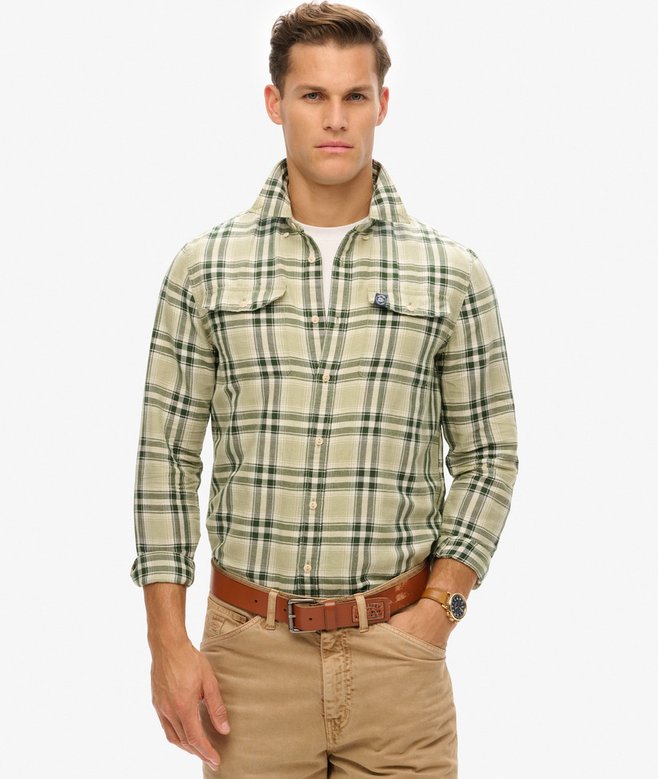 superdry The Merchant Store - Linen Check Shirt