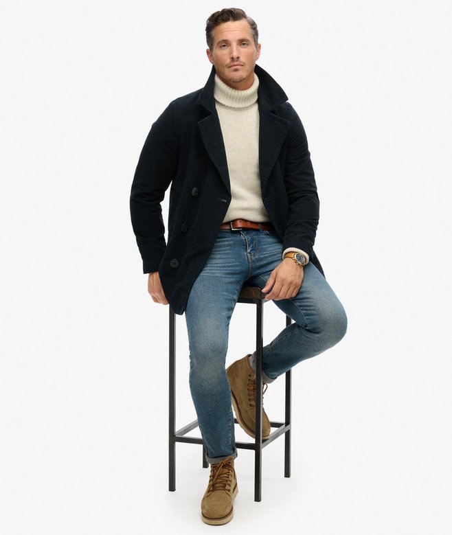 Superdry The Merchant Store - Moleskin Pea Coat