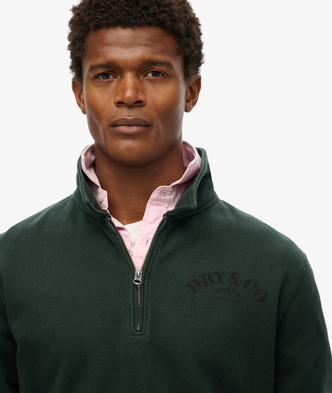 Superdry The Merchant Store- Quarter Zip Sweatshirt