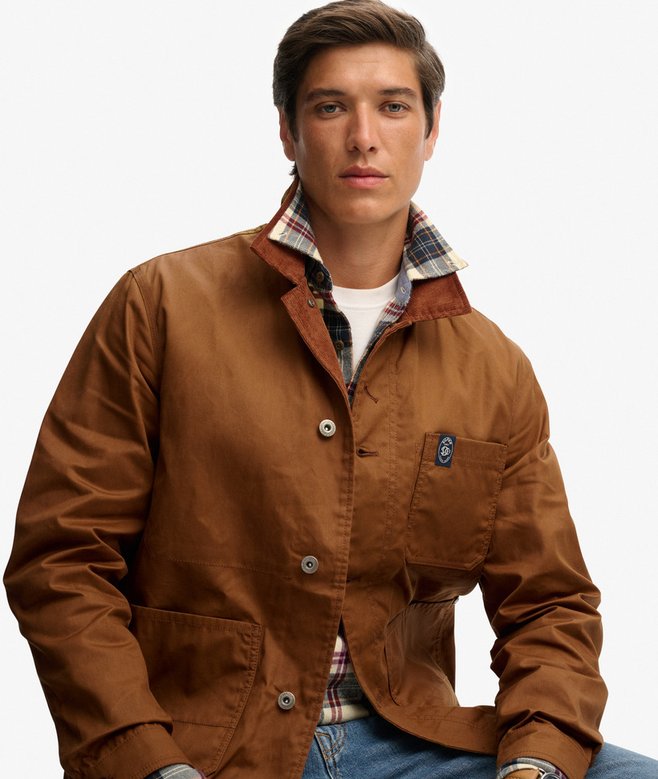 superdry The Merchant Store - Waxed Worker Jacket