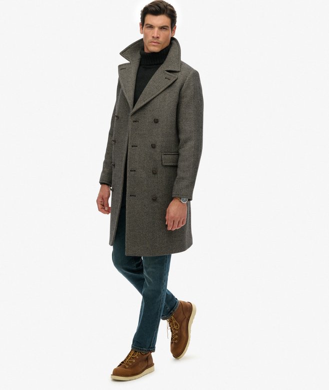 Superdry The Merchant Store - Wool Blend Long Coat