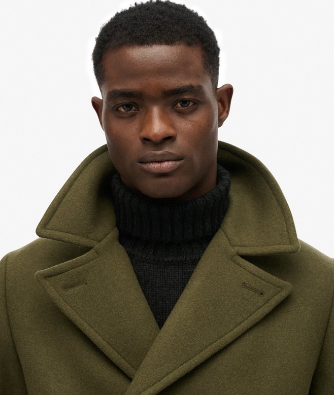 Superdry The Merchant Store - Wool Blend Long Coat