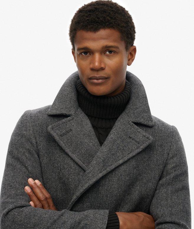 Superdry The Merchant Store - Wool Blend Pea Coat