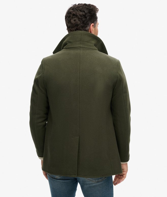 Superdry The Merchant Store - Wool Blend Pea Coat
