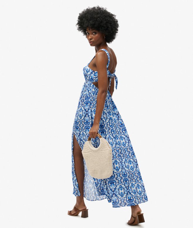 Superdry Tie Back Maxi Dress