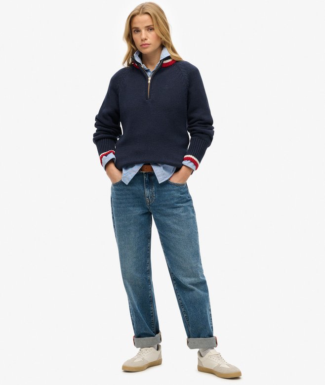 Superdry Tipped Half Zip Jumper