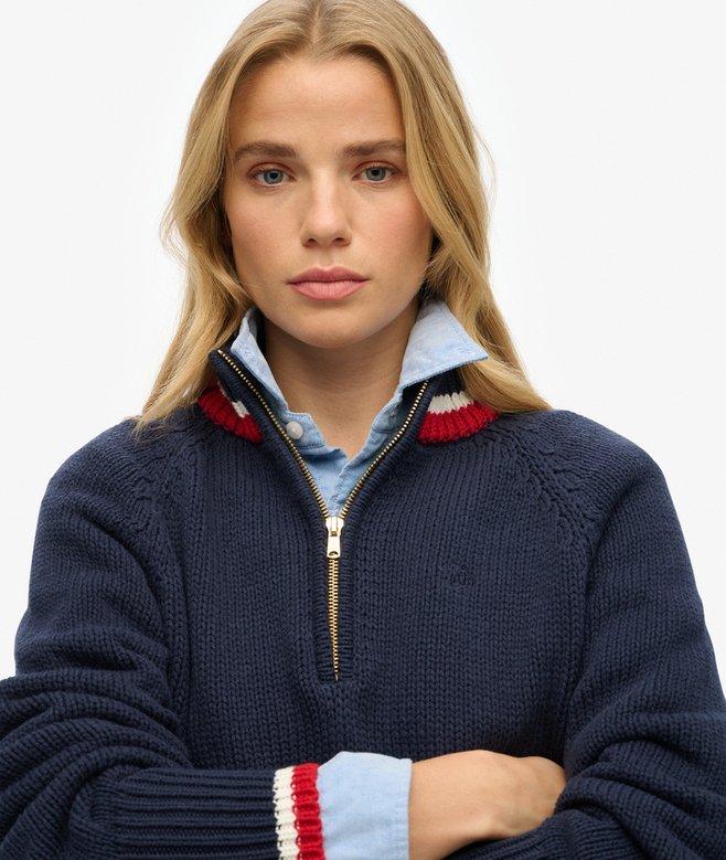 Superdry Tipped Half Zip Jumper