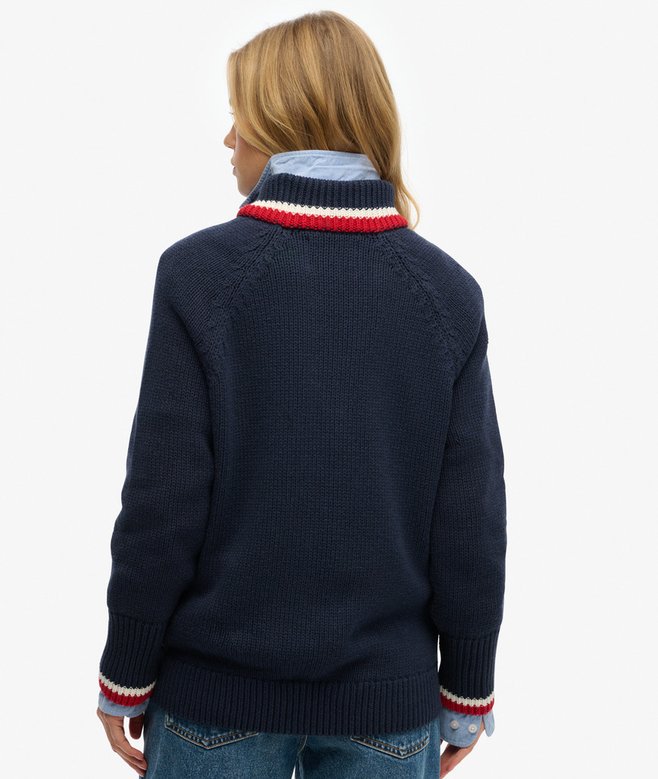 Superdry Tipped Half Zip Jumper