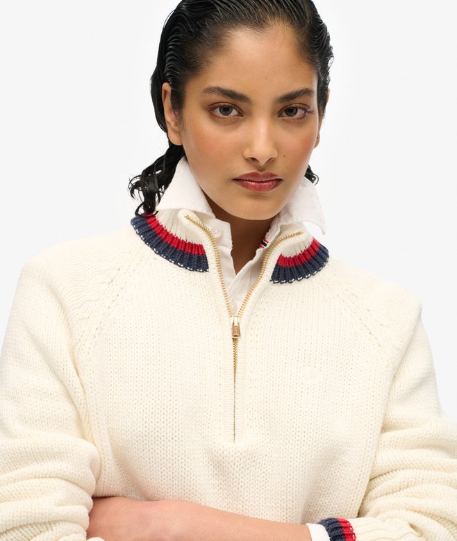 Superdry Tipped Half Zip Jumper