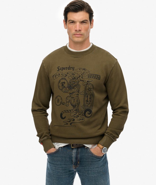 superdry Tokyo Narrative Loose Sweatshirt