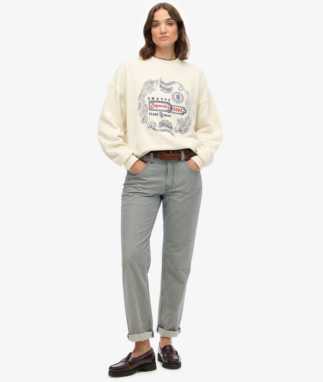 Superdry Tokyo Narrative Oversized Sweatshirt