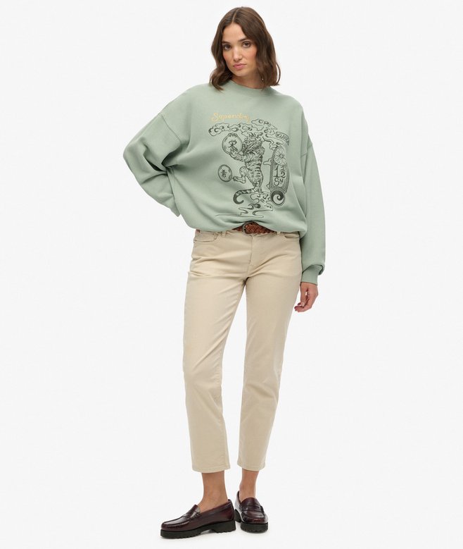 Superdry Tokyo Narrative Oversized Sweatshirt