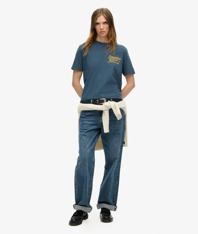 Superdry Tokyo Rhinestone Relaxed T-Shirt