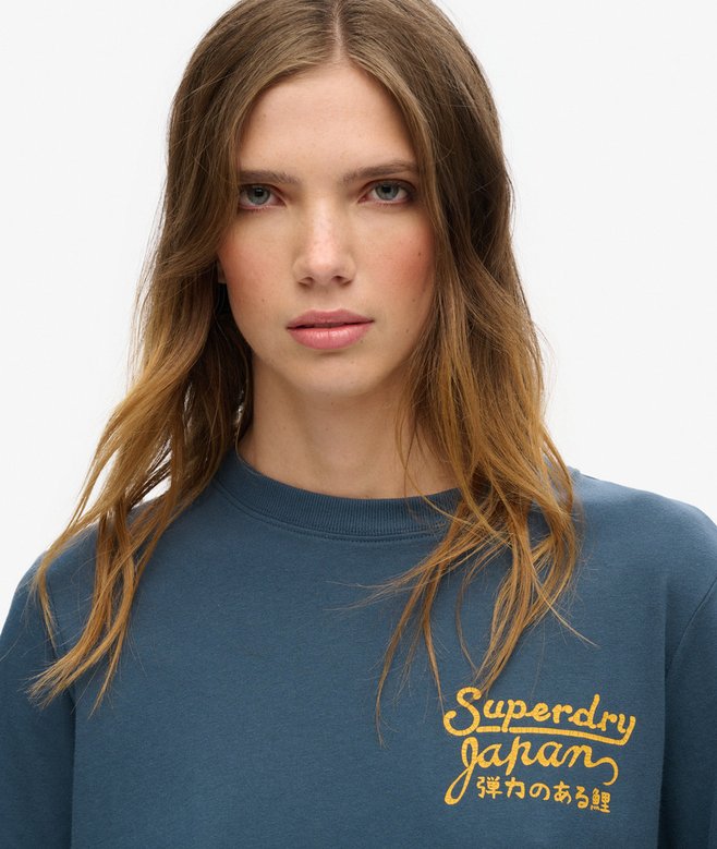 Superdry Tokyo Rhinestone Relaxed T-Shirt