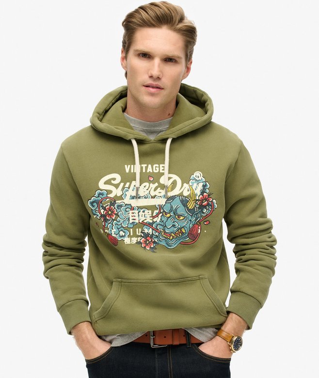 superdry Tokyo Vintage Logo Graphic Hoodie