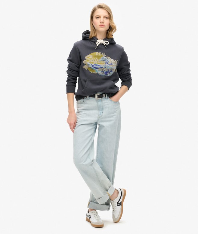 Superdry Tokyo Vintage Logo Graphic Hoodie