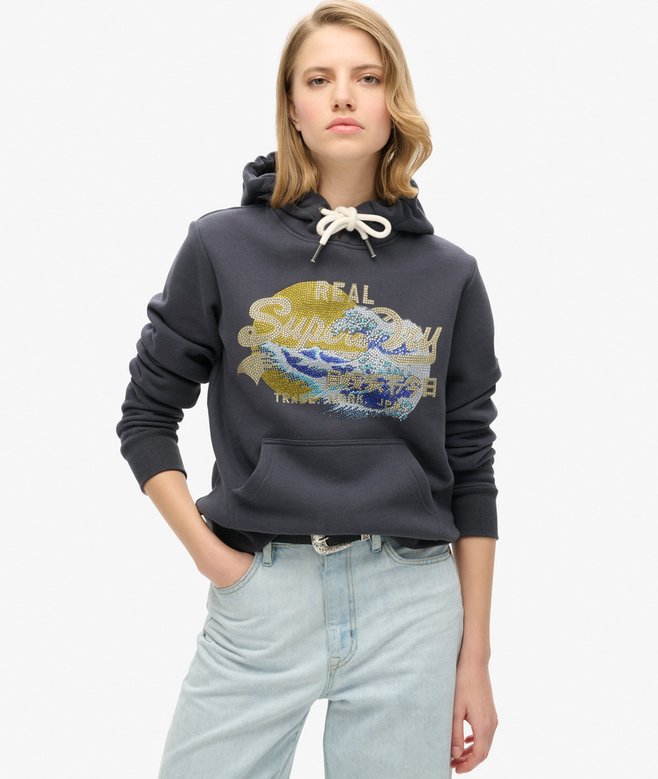 superdry Tokyo Vintage Logo Graphic Hoodie