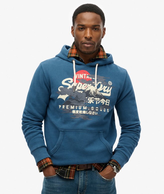 superdry Tokyo Vintage Logo Graphic Hoodie