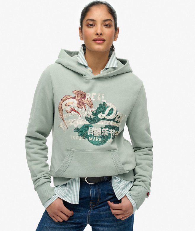 superdry Tokyo Vintage Logo Relaxed Hoodie
