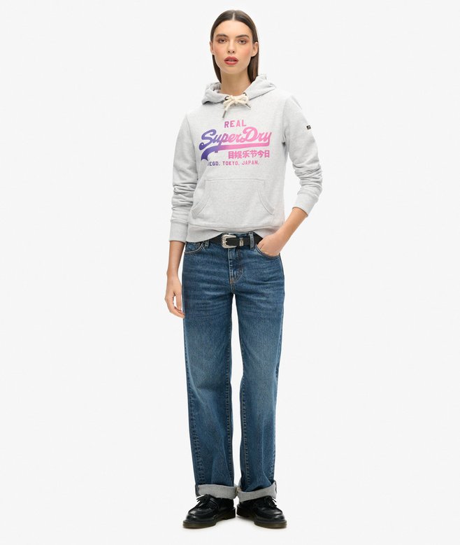 Superdry Tonal Vintage Logo Graphic Hoodie