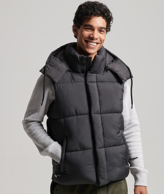 superdry Touchline Short Padded Gilet