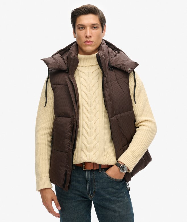 superdry Touchline Short Padded Gilet