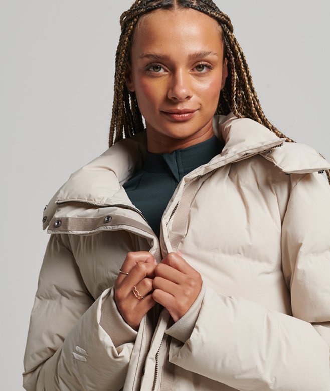 Superdry Train Longline Padded Jacket