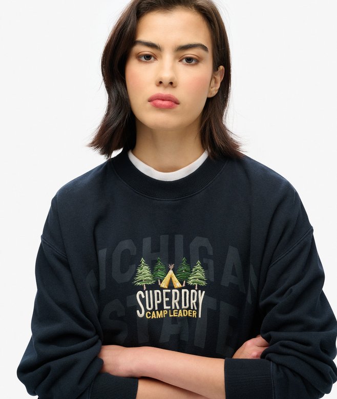 Superdry Travel Souvenir Loose Crew Sweatshirt