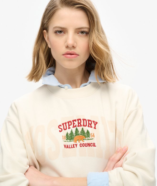 Superdry Travel Souvenir Loose Crew Sweatshirt