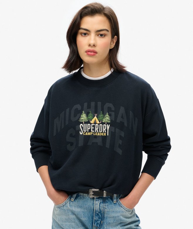 superdry Travel Souvenir Loose Crew Sweatshirt